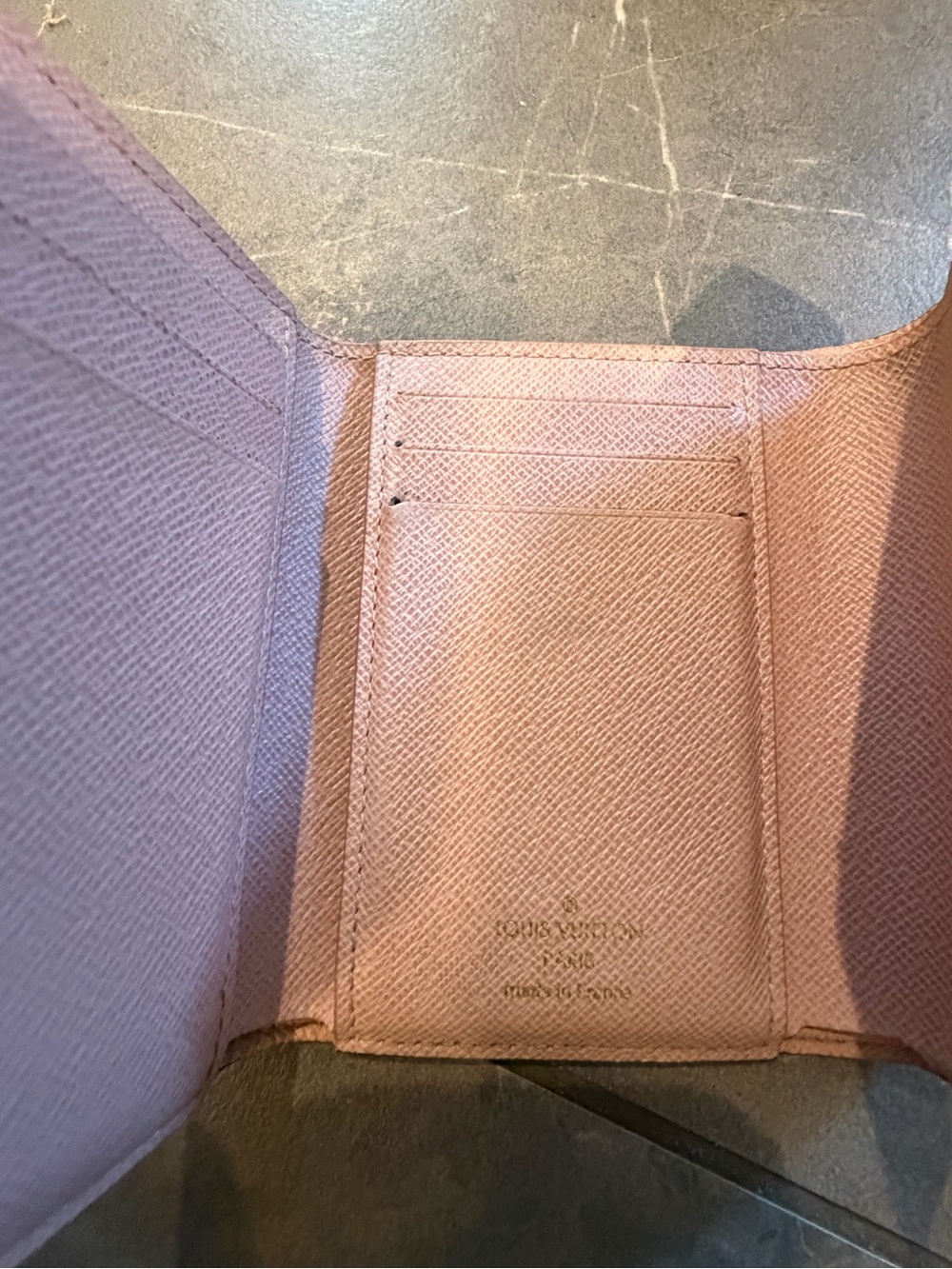 Louis Vuitton Brown victorine Damier Canvas Small Envelope Wallet pink - Picture 7 of 7